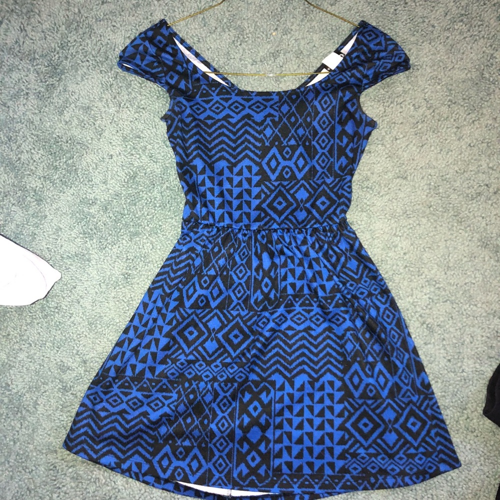 Blue Aztec dress